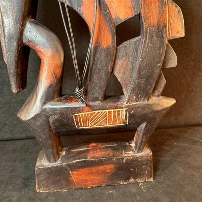 Lot 92. Hand Carved African Sculpture