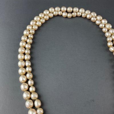 -38- MIRIAM HASKELL | Statement Pearl Necklace | Marked