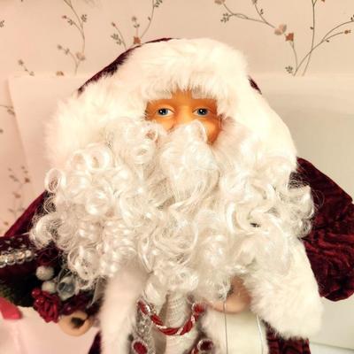 Lot #35 Decorative Santa with Lantern - Like new