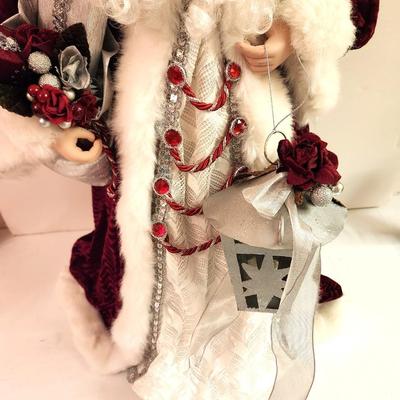 Lot #35 Decorative Santa with Lantern - Like new