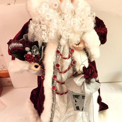 Lot #35 Decorative Santa with Lantern - Like new