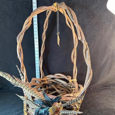 Lot 98. Large Native American Twig Basket