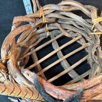 Lot 98. Large Native American Twig Basket