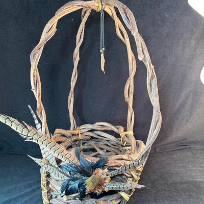 Lot 98. Large Native American Twig Basket