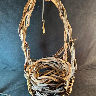 Lot 98. Large Native American Twig Basket