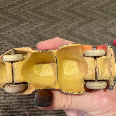Small metal race car