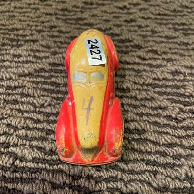Small metal race car