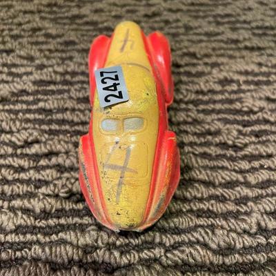 Small metal race car