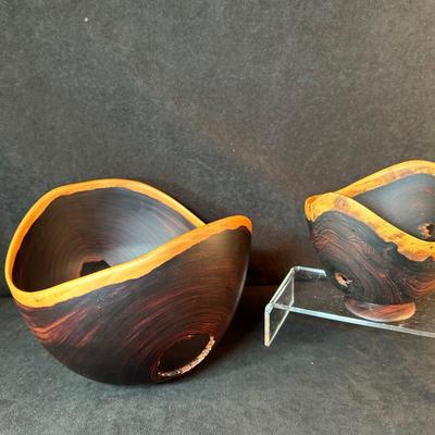 Lot 102. Pair of Wooden Bowls