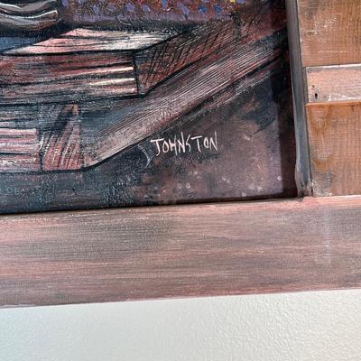 Lot 105 Large Mixed Media Art Piece