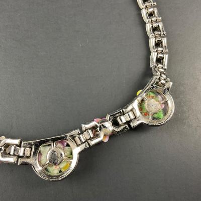 -40- DEROSA | 1940’s Porcelain Flower Necklace