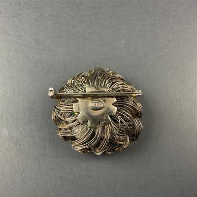 -42- BROOCH | Weiss Bird Nest Pin | Marked