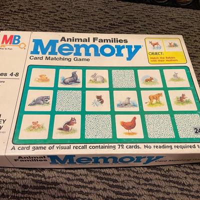 Animal families memory