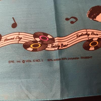 ELVIS HANDKERCHIEF, 2 SIDED SMALL PILLOW, COFFEE MUG AND PEN