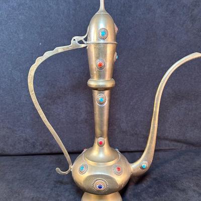 Lot 117. Ornate Persian Coffee Ewer