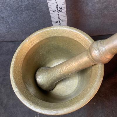 Lot 118. Brass Mortar and Pestle