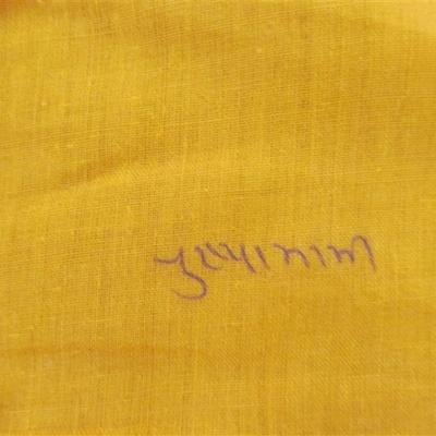 INDIAN SARI SAREE ORANGE & AVOCADO GREEN WITH EMBROIDED FLORAL TRIM BONUS TOP