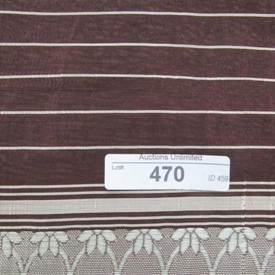 INDIAN SARI SAREE FABRIC MAROON & SILVER BONUS TOP