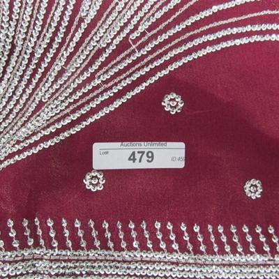 INDIAN SARI SAREE FABRIC FUCHSIA