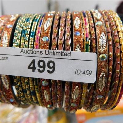 499 LOT OF 21 MULTI BANGLE BRACELETS