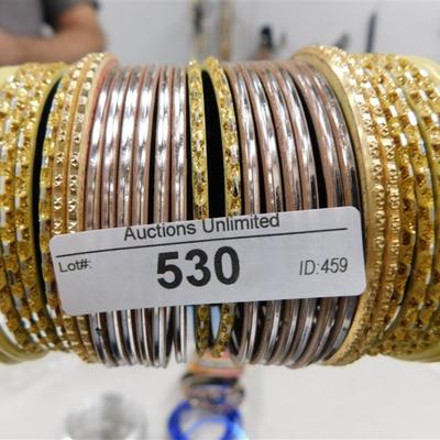 530 LOT OF 29 MULTI BANGLE BRACELETS