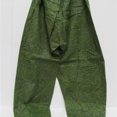 INDIAN TUNIC 3 PC. GREEN & POMEGRANITE TUNIC SCARF PANTS