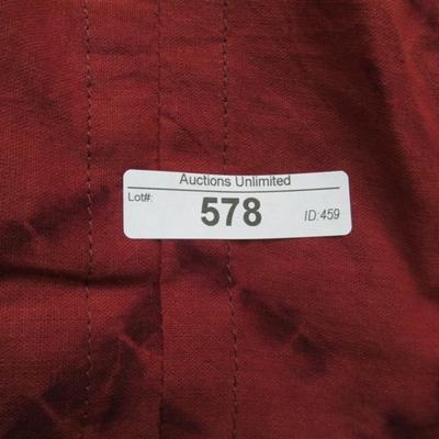 INDIAN SARI SAREE 3 PC. RUST RED TUNIC SCARF PANTS
