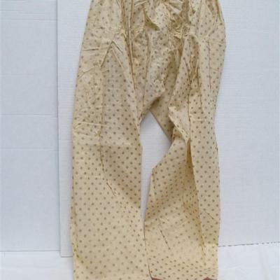 INDIAN TUNIC 3 PC. CREAM, OLIVE & ROSE TUNIC SCARF PANTS