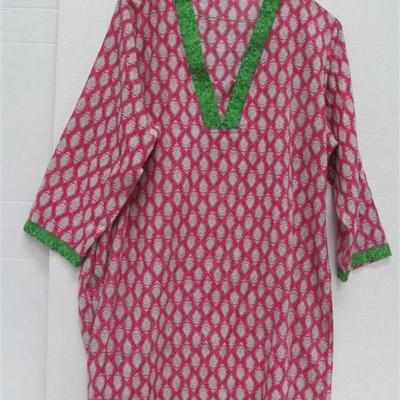 INDIAN TUNIC PINK & GREEN