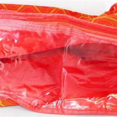 SET OF 3 RED STORAGE BAGS AND PHOTO WALLET 6-10 INCHES