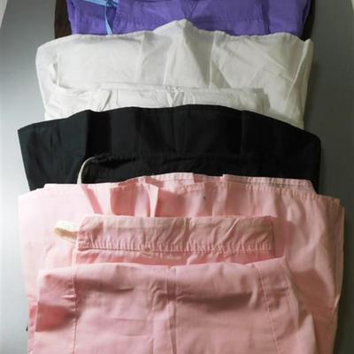 Lot of 5 SARI SAREE PETTICOATS STITCHED ADJUSTABLE WAIST UNDERSKIRT/ SOME ARE MARKED SIZE 42/ WHITE PURPLE PINK BROWN BLACK