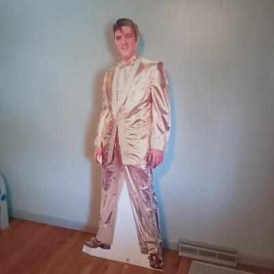 6 FOOT FREESTANDING CARDBOARD ELVIS
