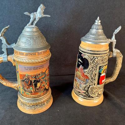 Lot 126 Pair of Beer Steins