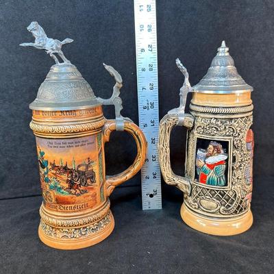 Lot 126 Pair of Beer Steins