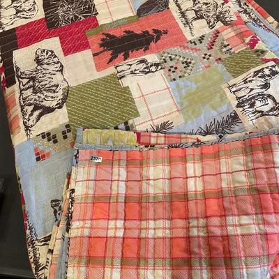 Bear, deer throw blanket