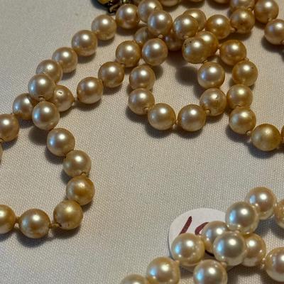 2 Sets of Tied Pearls