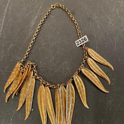 Feather necklace