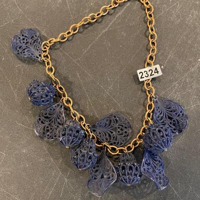 Blue necklace