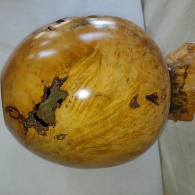 Large, Hand Crafted, Turned Wood Vase by Bobby Phillips- Buckeye Burl (#3).