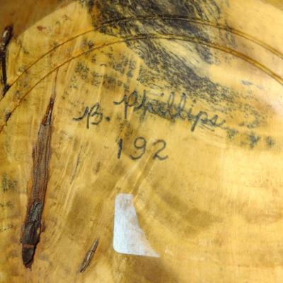 Large, Hand Crafted, Turned Wood Vase by Bobby Phillips- Buckeye Burl (#3).