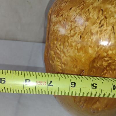 Large, Hand Crafted, Turned Wood Vase by Bobby Phillips- Masur Burl (#4).