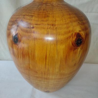 Large, Hand Crafted, Turned Wood Vase by Bobby Phillips- Monkey Puzzle Wood (#7)