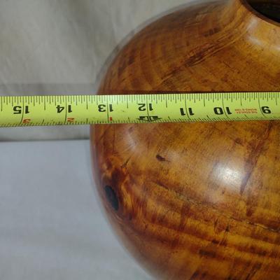 Large, Hand Crafted, Turned Wood Vase by Bobby Phillips- Monkey Puzzle Wood (#7)