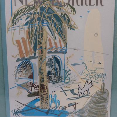 Framed "The New Yorker" Magazine Cover by Mariscal