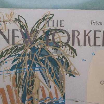 Framed "The New Yorker" Magazine Cover by Mariscal