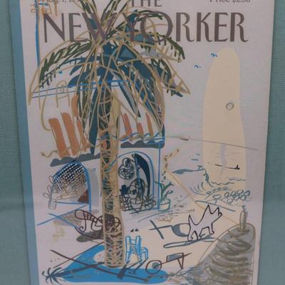 Framed "The New Yorker" Magazine Cover by Mariscal