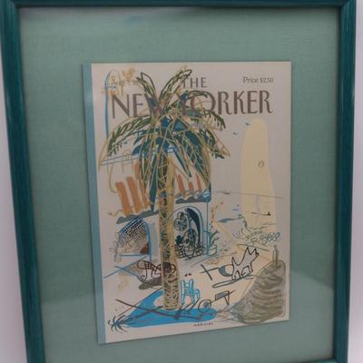 Framed "The New Yorker" Magazine Cover by Mariscal