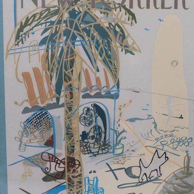 Framed "The New Yorker" Magazine Cover by Mariscal