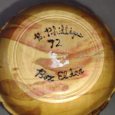 Large, Hand Crafted, Turned Wood Vase by Bobby Phillips- Box Elder (#9).