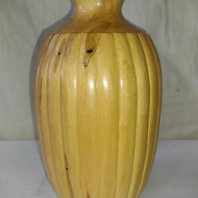 Large, Hand Crafted, Turned Wood Vase by Bobby Phillips- Box Elder (#9).